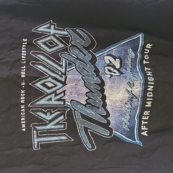 Abound "The Roll Of Thunder After Midnight Tour" Men's T-Shirt Size LG Black - Picture 2 of 4